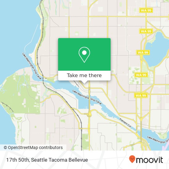 Mapa de 17th 50th, Seattle, WA 98107
