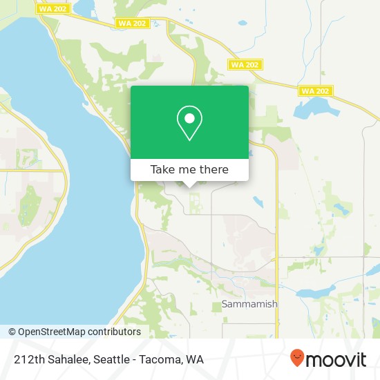 Mapa de 212th Sahalee, Sammamish, WA 98074