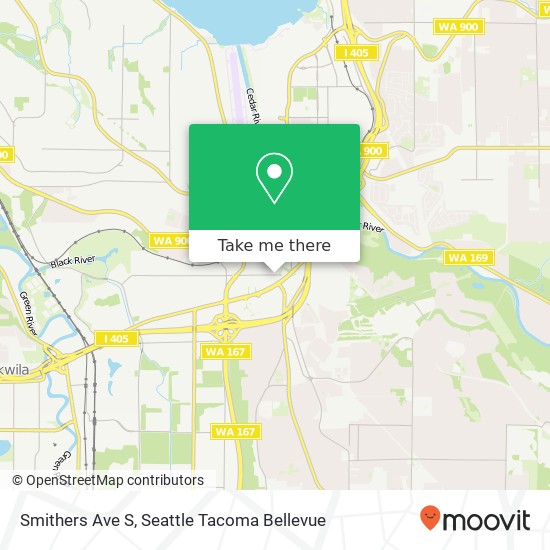 Mapa de Smithers Ave S, Renton, WA 98057