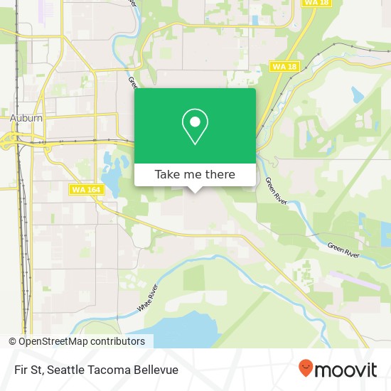 Mapa de Fir St, Auburn, WA 98092