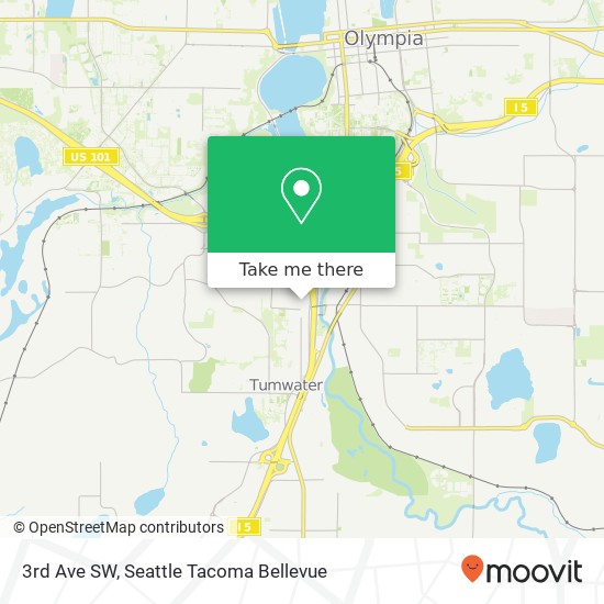 Mapa de 3rd Ave SW, Tumwater, WA 98512