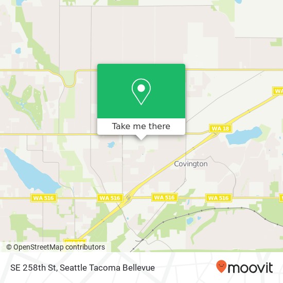 SE 258th St, Covington, WA 98042 map