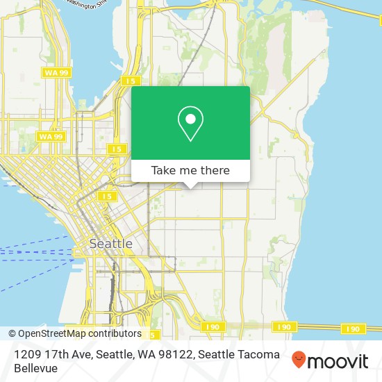 Mapa de 1209 17th Ave, Seattle, WA 98122