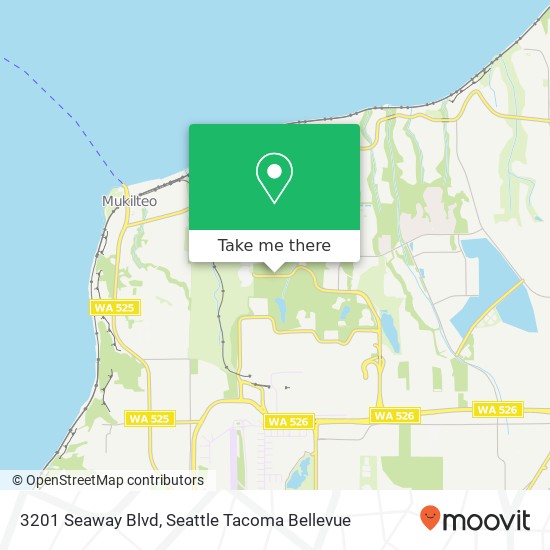 Mapa de 3201 Seaway Blvd, Everett, WA 98203