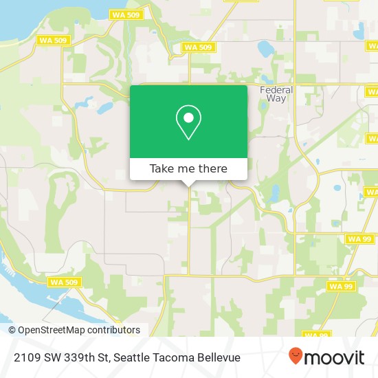 2109 SW 339th St, Federal Way, WA 98023 map