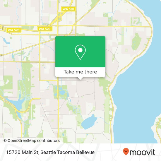 Mapa de 15720 Main St, Bellevue, WA 98008