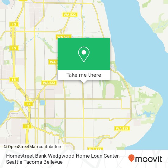 Mapa de Homestreet Bank Wedgwood Home Loan Center, 8200 35th Ave NE
