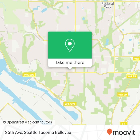 Mapa de 25th Ave, Tacoma, WA 98422