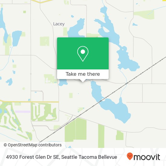 Mapa de 4930 Forest Glen Dr SE, Olympia, WA 98513