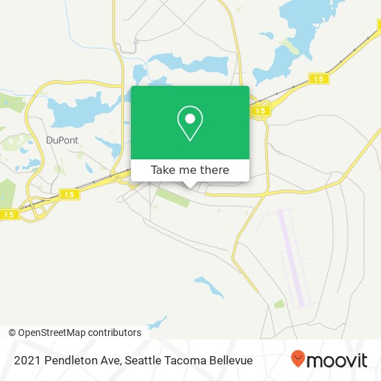 Mapa de 2021 Pendleton Ave, Tacoma, WA 98433