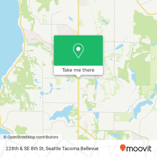 Mapa de 228th & SE 8th St, Sammamish, WA 98074