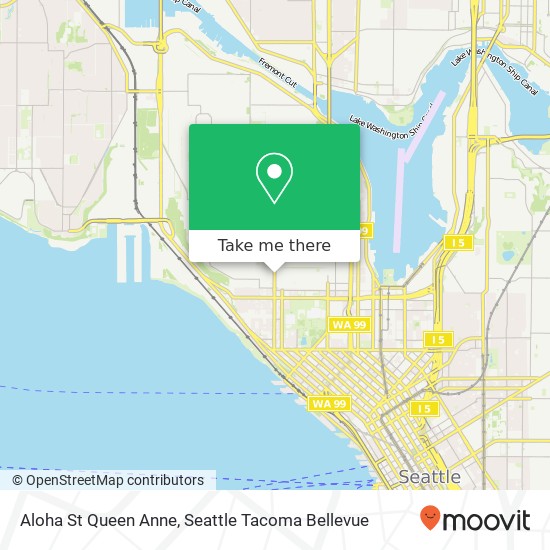 Aloha St Queen Anne, Seattle, WA 98109 map