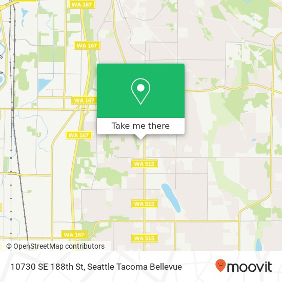 Mapa de 10730 SE 188th St, Renton, WA 98055