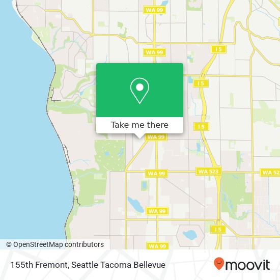 155th Fremont, Shoreline (SEATTLE), WA 98133 map