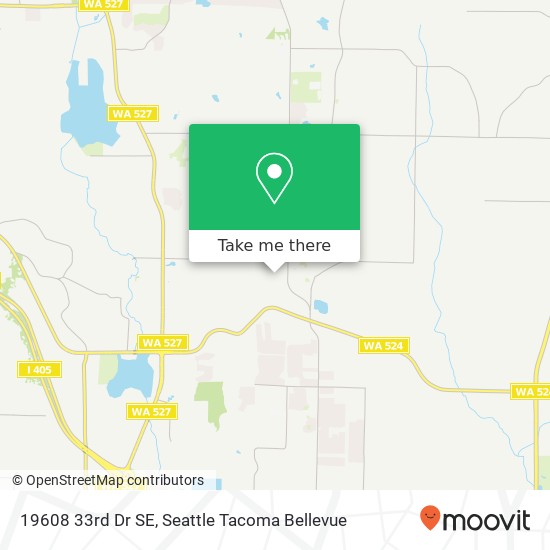 Mapa de 19608 33rd Dr SE, Bothell, WA 98012