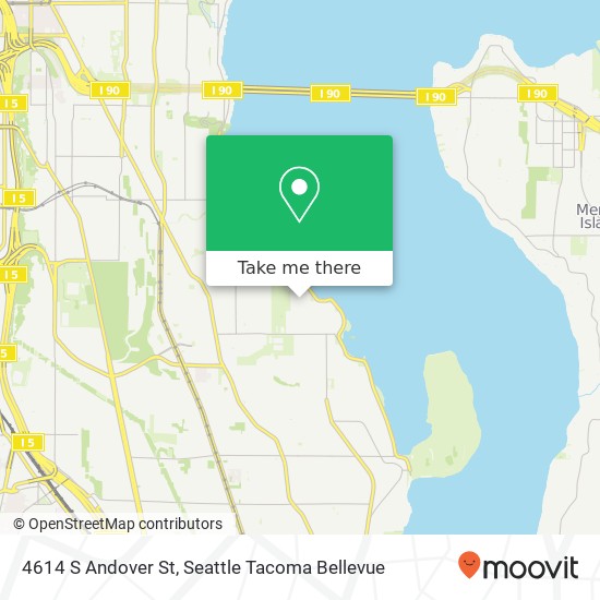 Mapa de 4614 S Andover St, Seattle, WA 98118