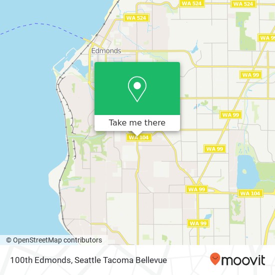 Mapa de 100th Edmonds, Edmonds, WA 98020