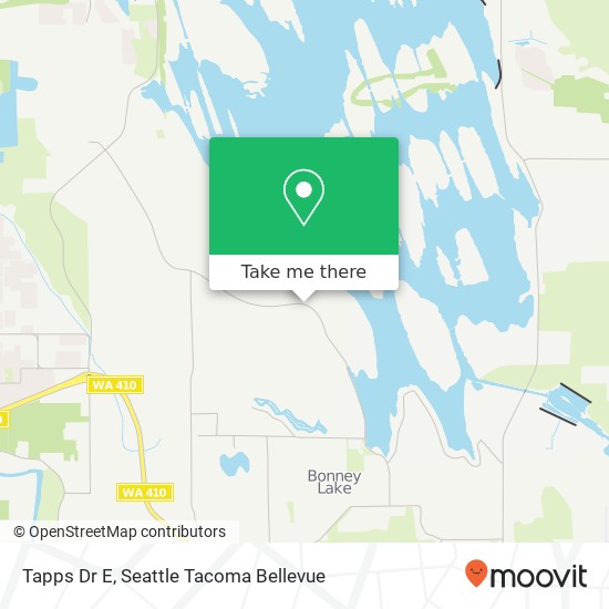 Mapa de Tapps Dr E, Bonney Lake (SNAG ISLAND), WA 98391