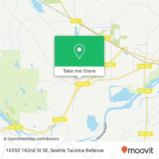 Mapa de 16550 162nd St SE, Monroe, WA 98272