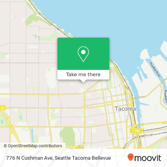 Mapa de 776 N Cushman Ave, Tacoma, WA 98403