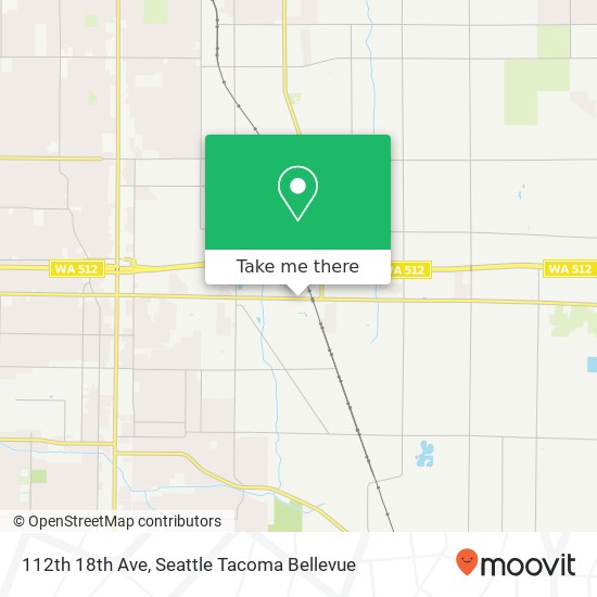 Mapa de 112th 18th Ave, Tacoma, WA 98445