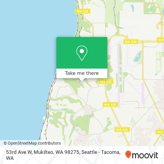 Mapa de 53rd Ave W, Mukilteo, WA 98275