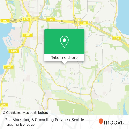 Mapa de Pas Marketing & Consulting Services, 14328 SE 50th St