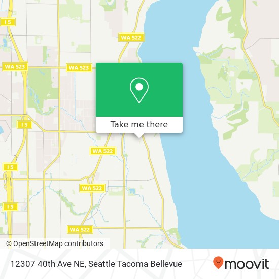 Mapa de 12307 40th Ave NE, Seattle, WA 98125