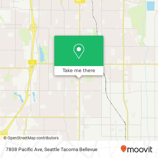 7808 Pacific Ave, Tacoma, WA 98408 map