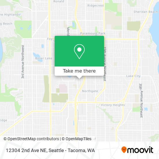 Mapa de 12304 2nd Ave NE