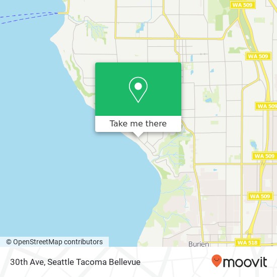 Mapa de 30th Ave, Burien, WA 98146