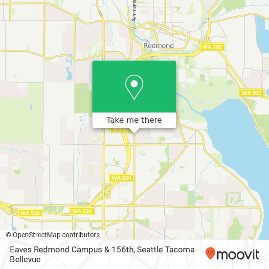Eaves Redmond Campus & 156th, Redmond, WA 98052 map