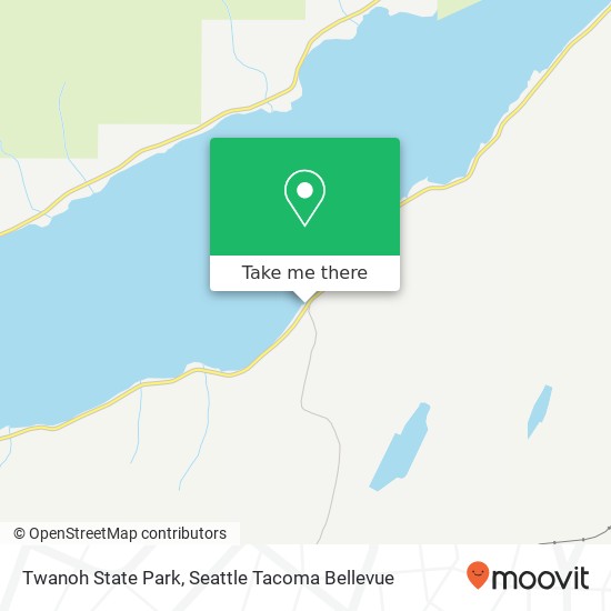 Mapa de Twanoh State Park, E WA-106