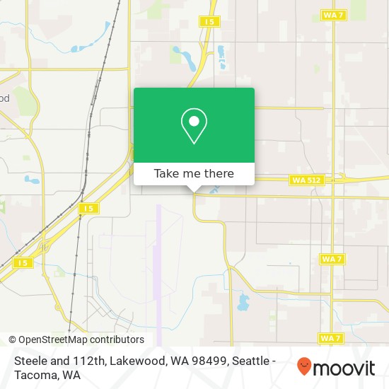 Mapa de Steele and 112th, Lakewood, WA 98499