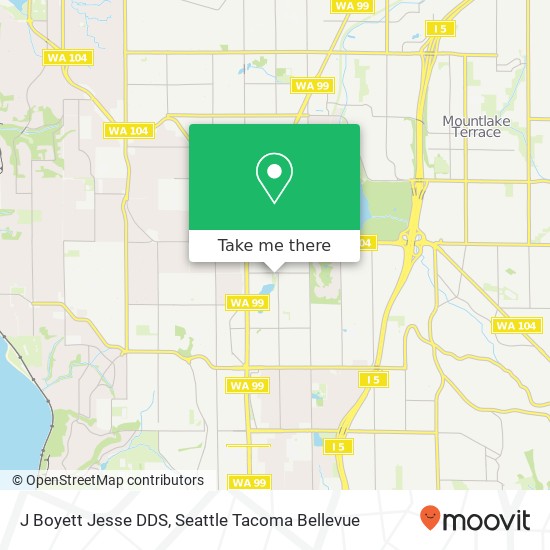 J Boyett Jesse DDS, 1515 N 200th St map