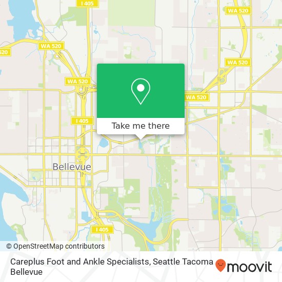 Careplus Foot and Ankle Specialists, 12737 Bel Red Rd map