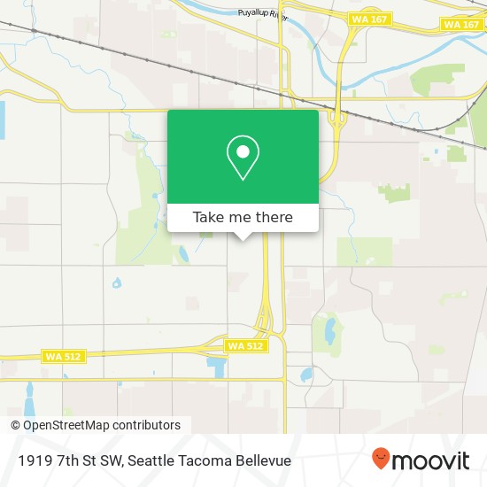 Mapa de 1919 7th St SW, Puyallup, WA 98371