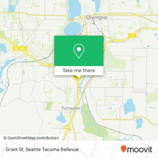 Grant St, Tumwater, WA 98501 map