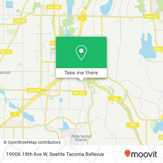 Mapa de 19006 18th Ave W, Lynnwood, WA 98036