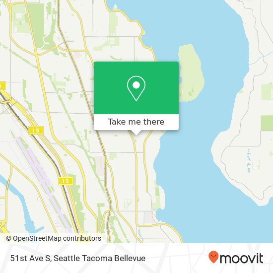 Mapa de 51st Ave S, Seattle, WA 98118