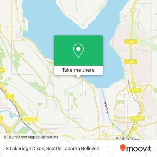 Mapa de S Lakeridge Dixon, Seattle, WA 98178