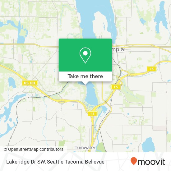 Mapa de Lakeridge Dr SW, Olympia, WA 98502
