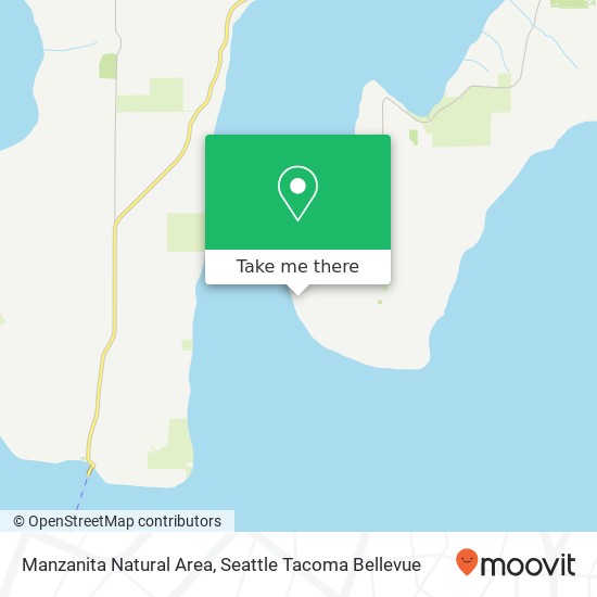 Manzanita Natural Area, Manzanita Beach Rd SW map