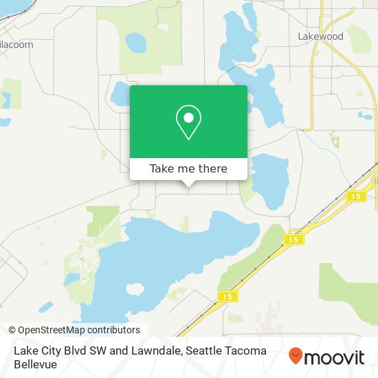 Lake City Blvd SW and Lawndale, Lakewood, WA 98498 map