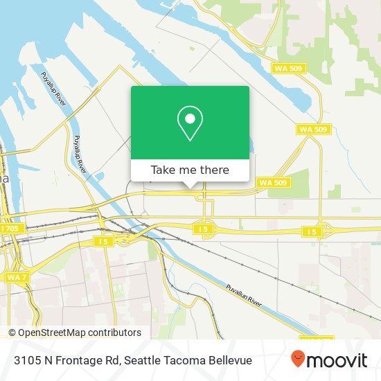 3105 N Frontage Rd, Tacoma, WA 98421 map