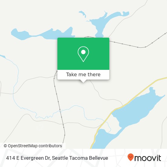 Mapa de 414 E Evergreen Dr, Shelton, WA 98584
