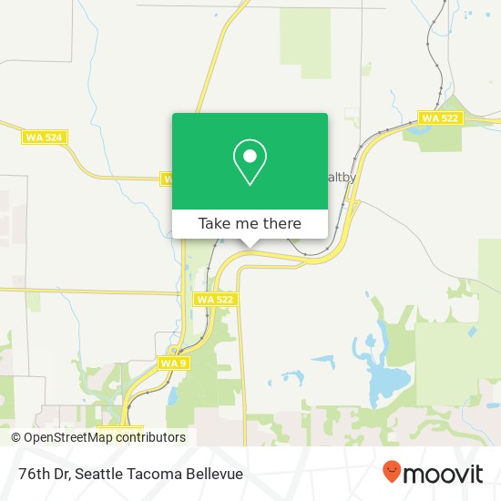 Mapa de 76th Dr, Woodinville, WA 98072