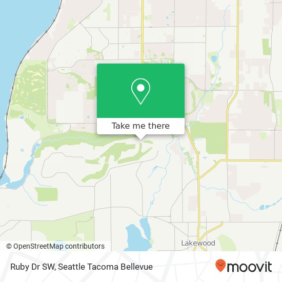 Mapa de Ruby Dr SW, Lakewood, WA 98498