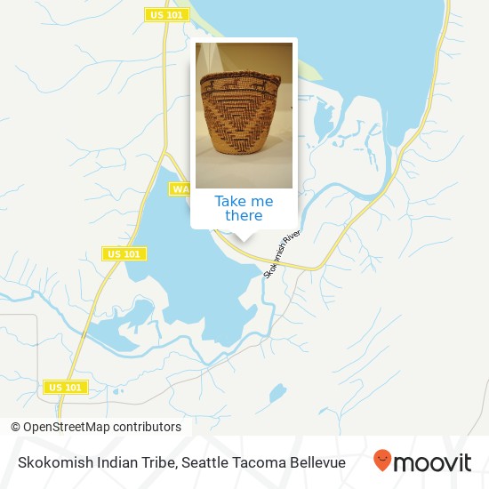 Skokomish Indian Tribe map