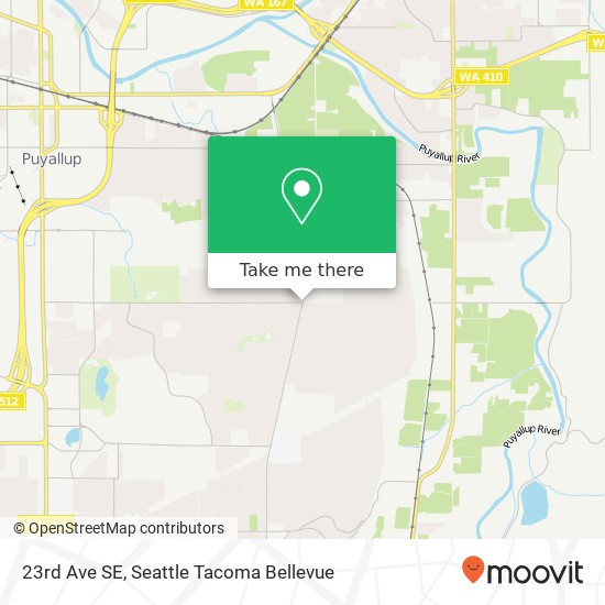 Mapa de 23rd Ave SE, Puyallup, WA 98372